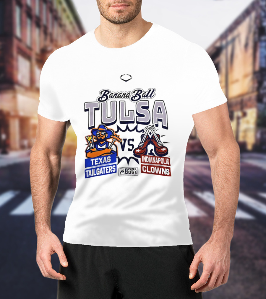 Banana Ball Tulsa Texas Tailgaters Vs Indianapolis Clowns T-Shirt