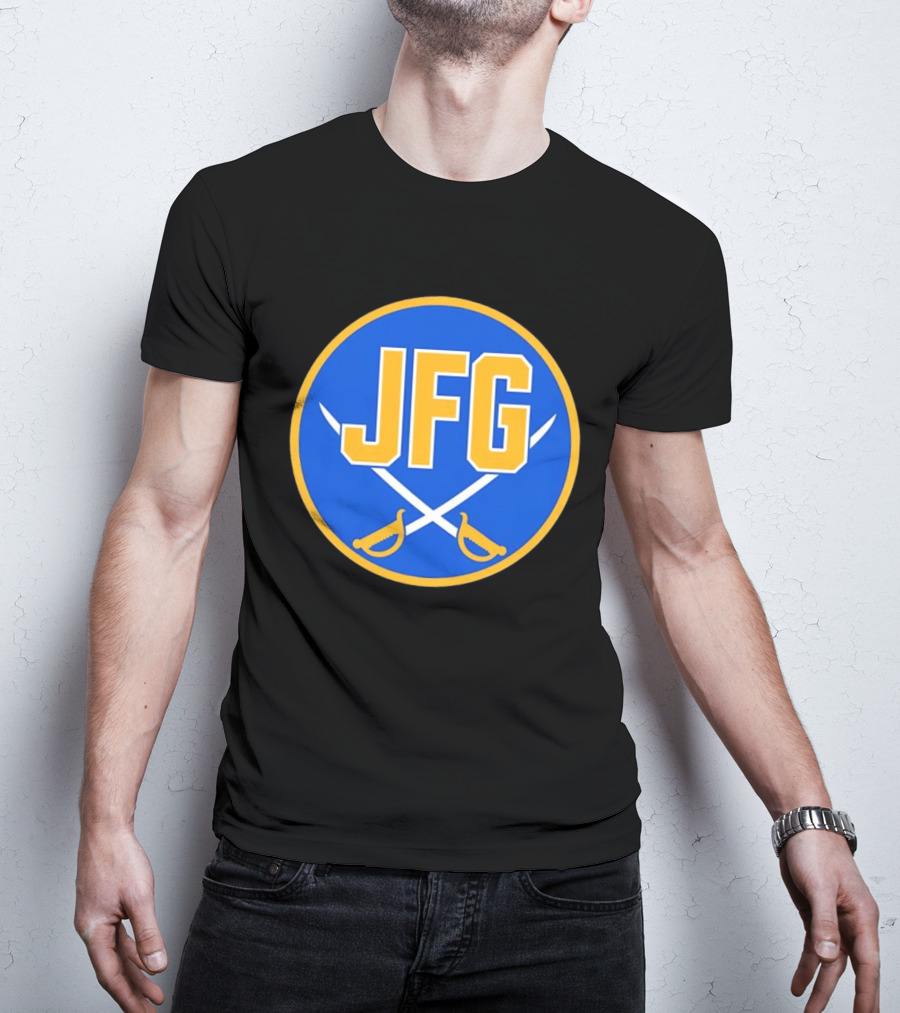 Buffalo Sabres JFG River Hockey Academy Circular Badge Swords T-Shirt