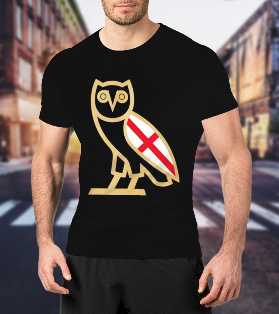 OVO Owl England Flag T-Shirt