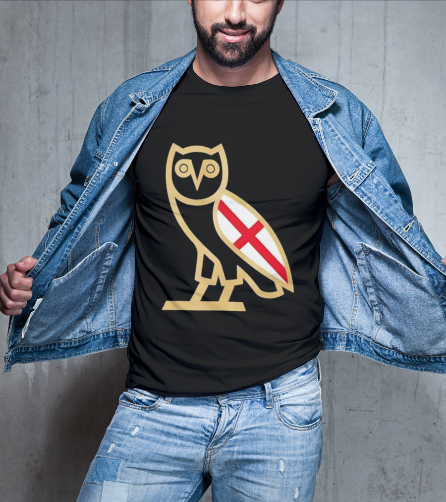 OVO Owl England Flag T-Shirt
