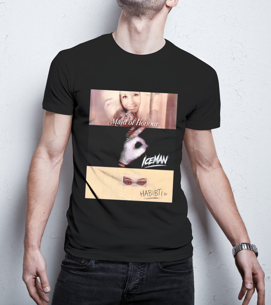Maid Of Honour Iceman Habibti Mashup With Glove And Portraits T-Shirt