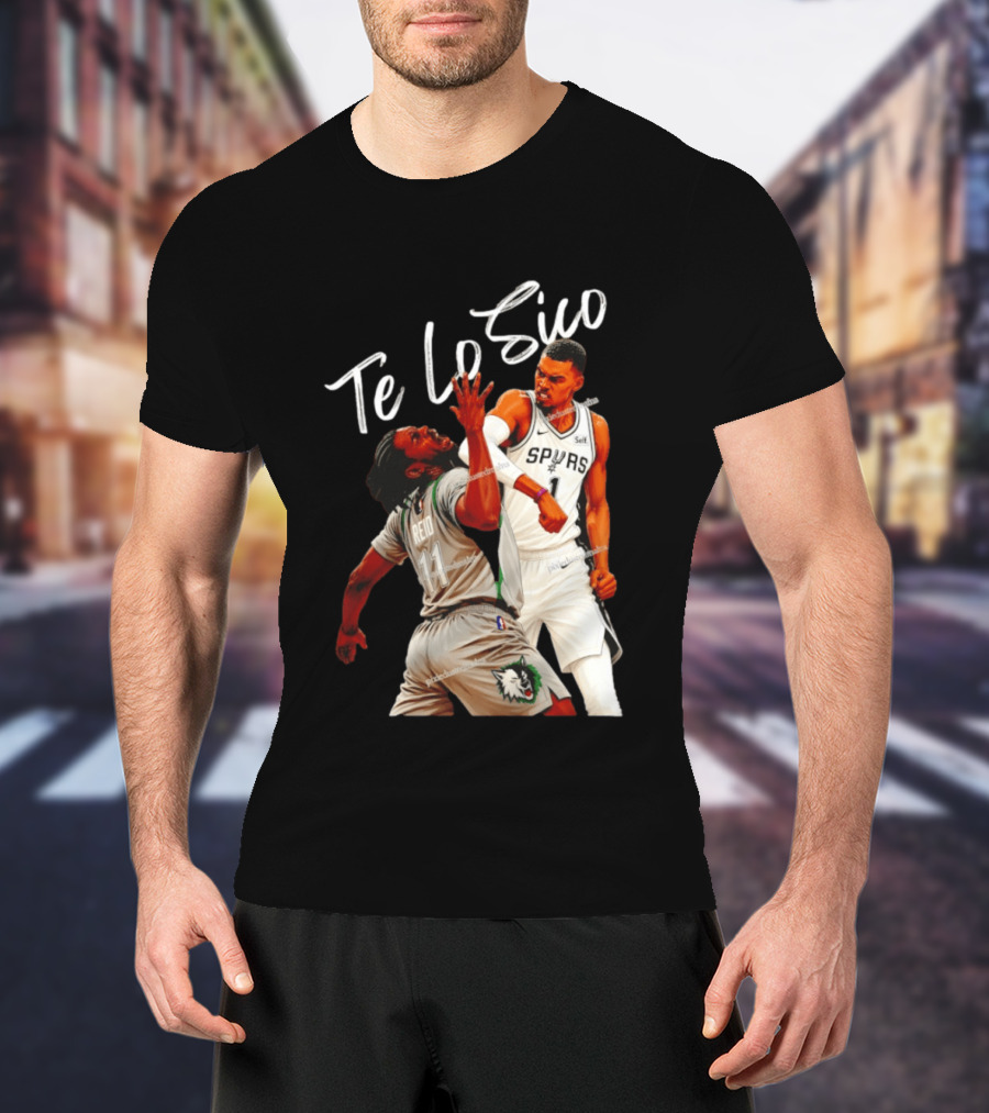 San Antonio Spurs Basketball Te Lo Sico Wemby Elbow Reid T-Shirt