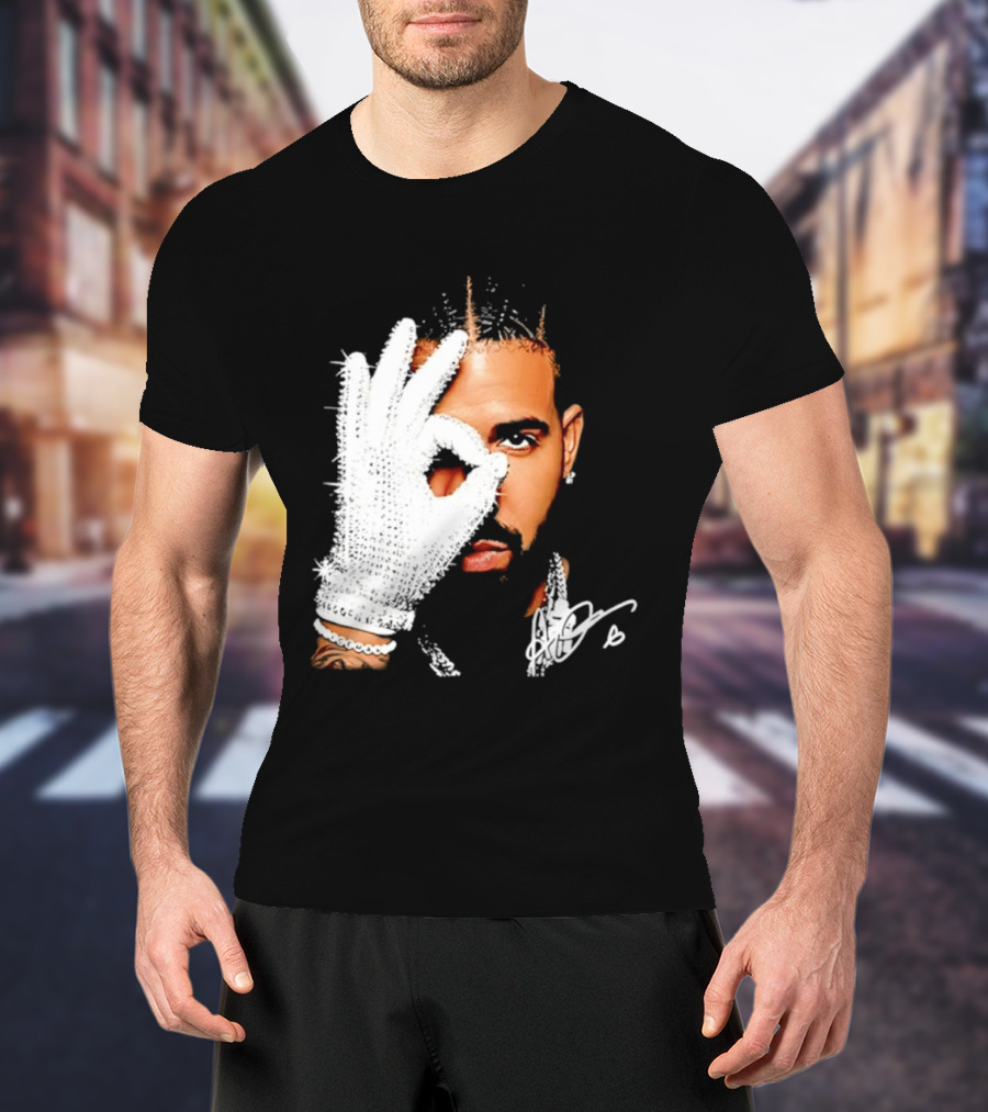 The Iceman Drake Rhinestone Glove T-Shirt
