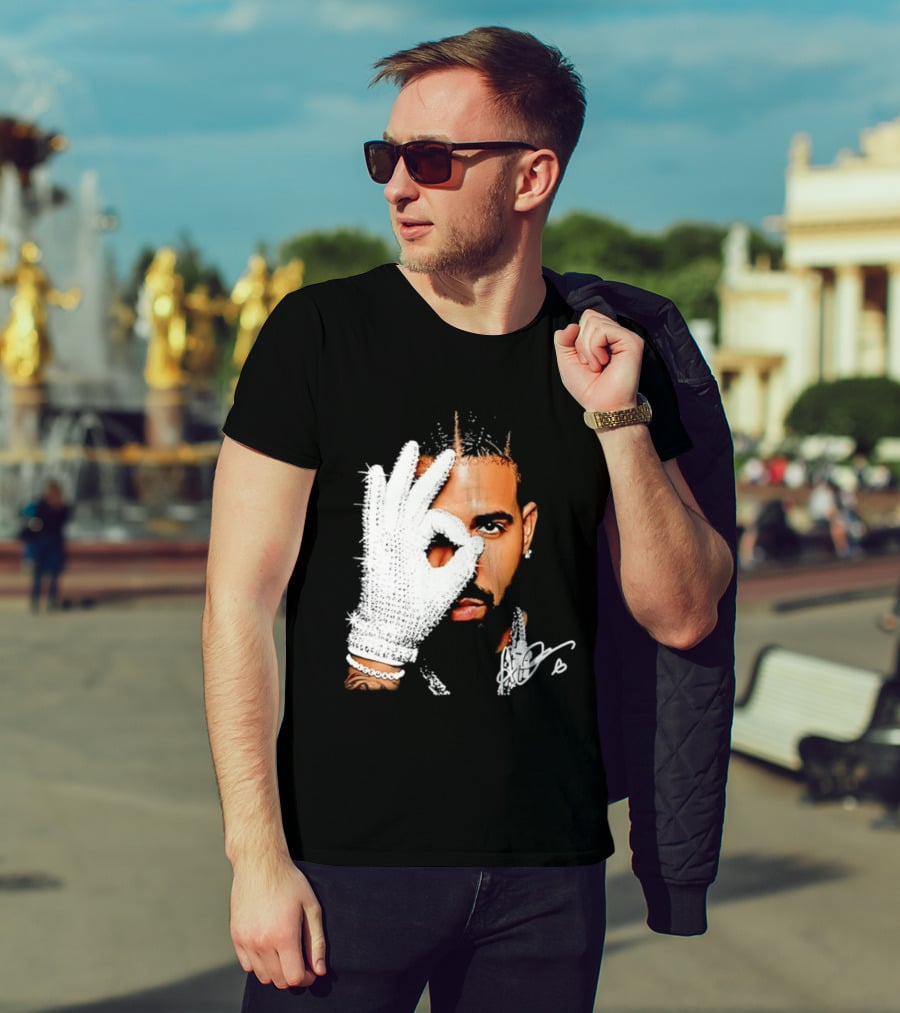 The Iceman Drake Rhinestone Glove T-Shirt