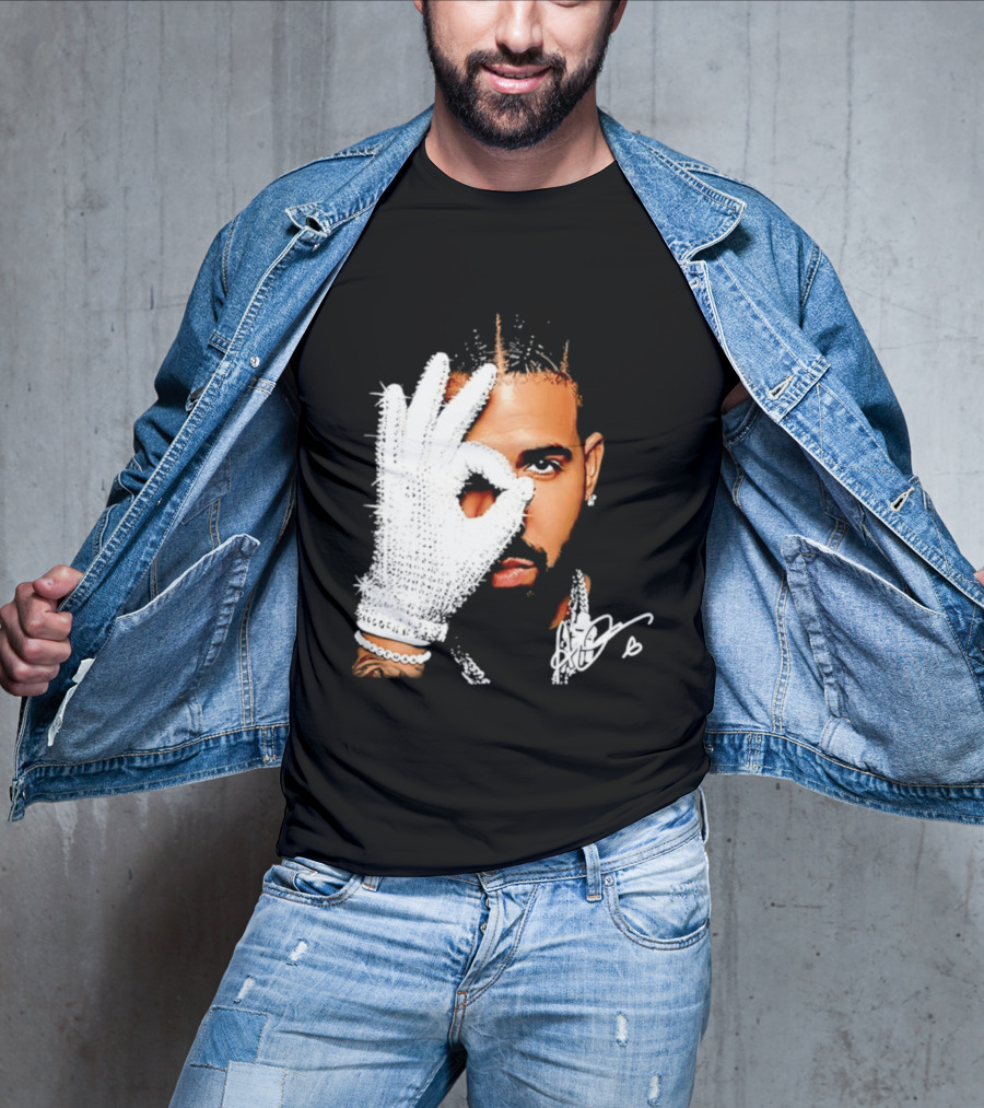 The Iceman Drake Rhinestone Glove T-Shirt