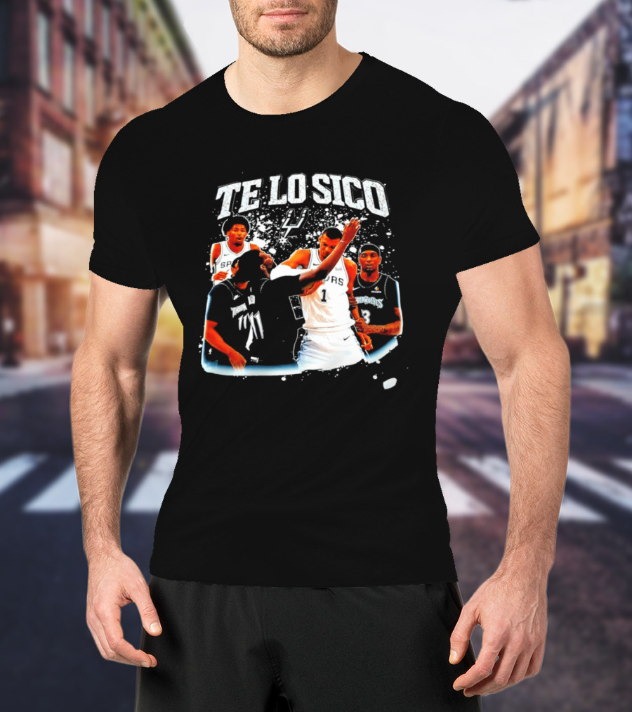 San Antonio Spurs Te Lo Sico Basketball Victor Wembanyama Naz Reid T-Shirt