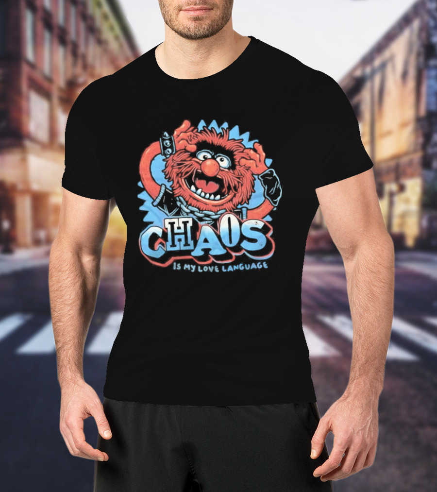 Muppets Animal Chaos Is My Love Language Drummer T-Shirt