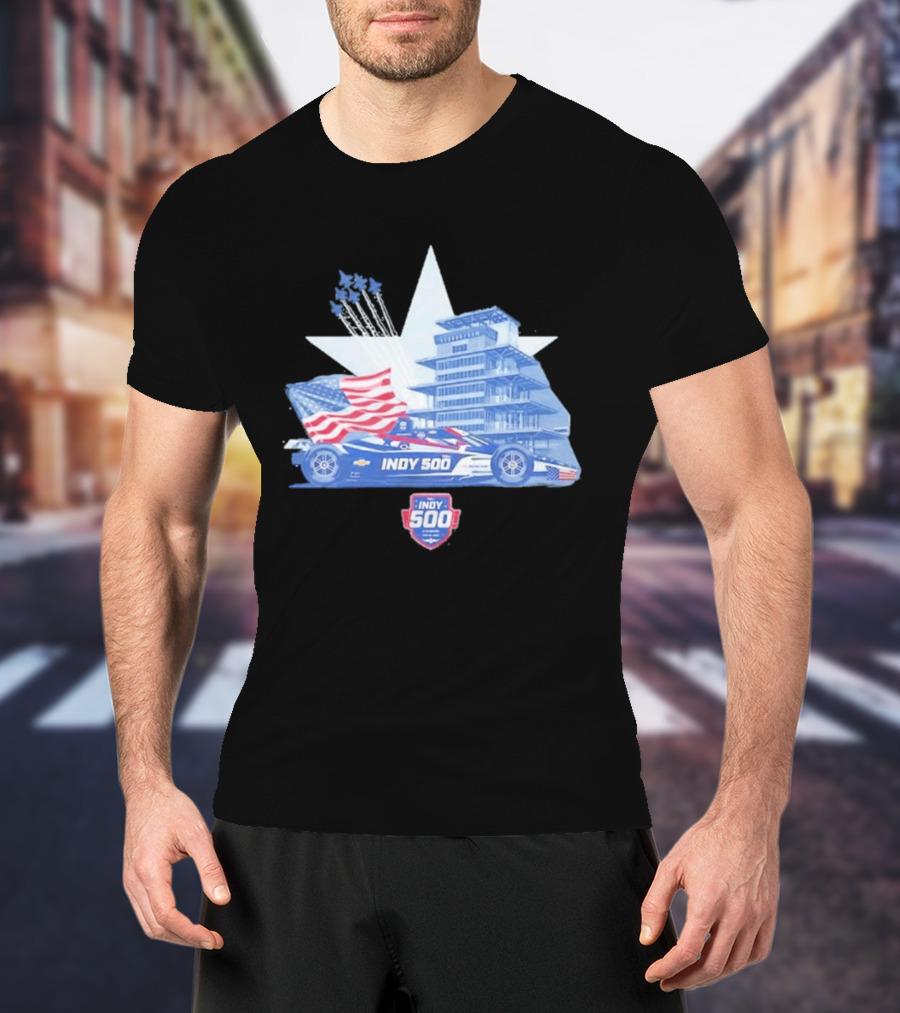 Need For Speed Indy 500 American Flag 2026 Racing Event T-Shirt
