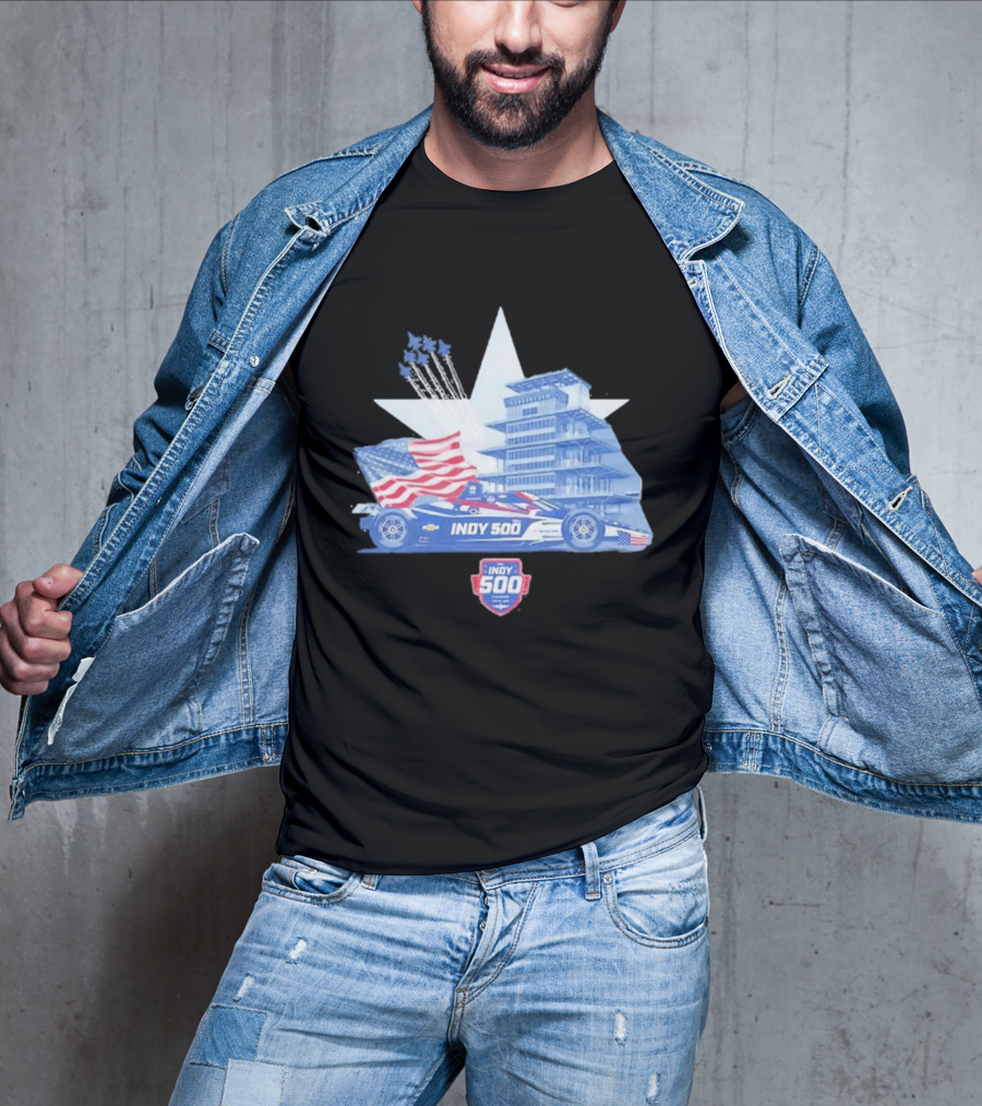 Need For Speed Indy 500 American Flag 2026 Racing Event T-Shirt