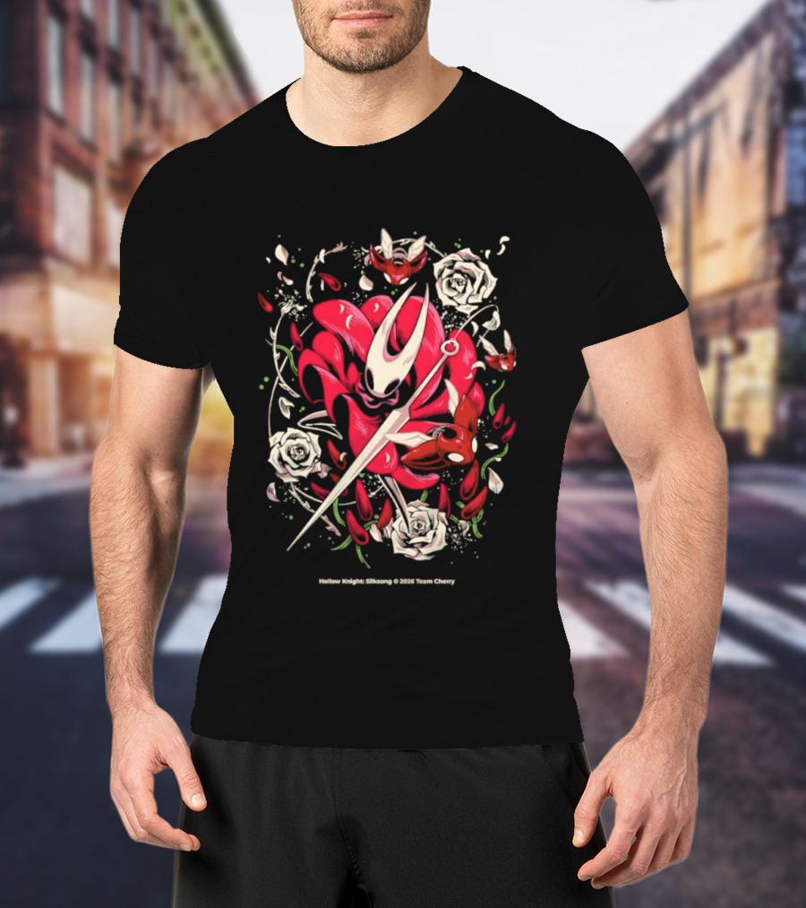 Hollow Knight Silksong Hornet Little Spider Floral T-Shirt