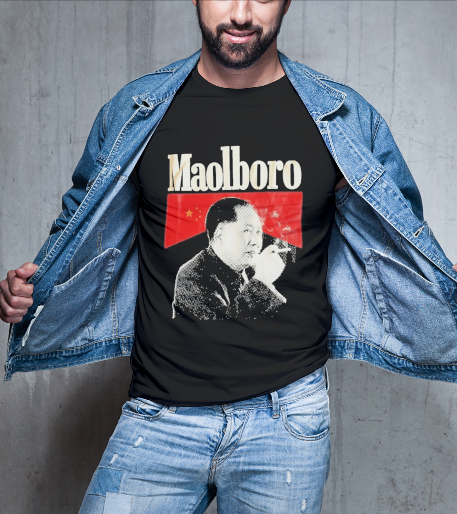Maolboro Mao Zedong Chinese Flag Mashup T-Shirt