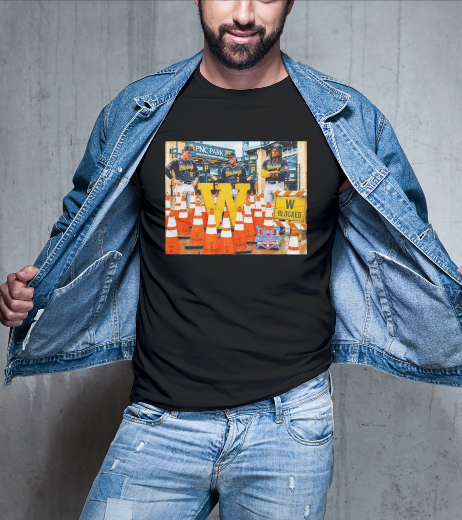 Skenes Jones Keller Pittsburgh Pirates PNC Park W Blocked T-Shirt
