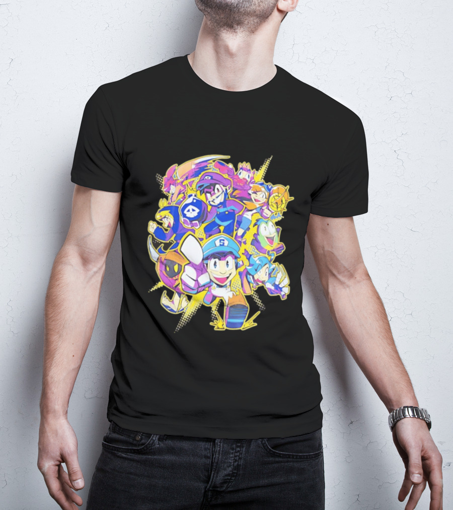 SMG4 All Star Game Characters Colorful Animation T-Shirt