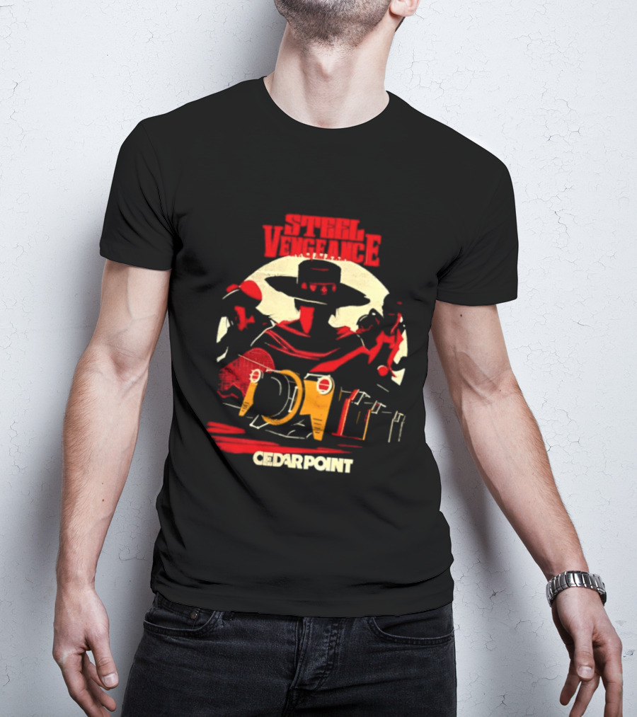 Steel Vengeance Cedar Point Wild West Cowboy Adventure T-Shirt