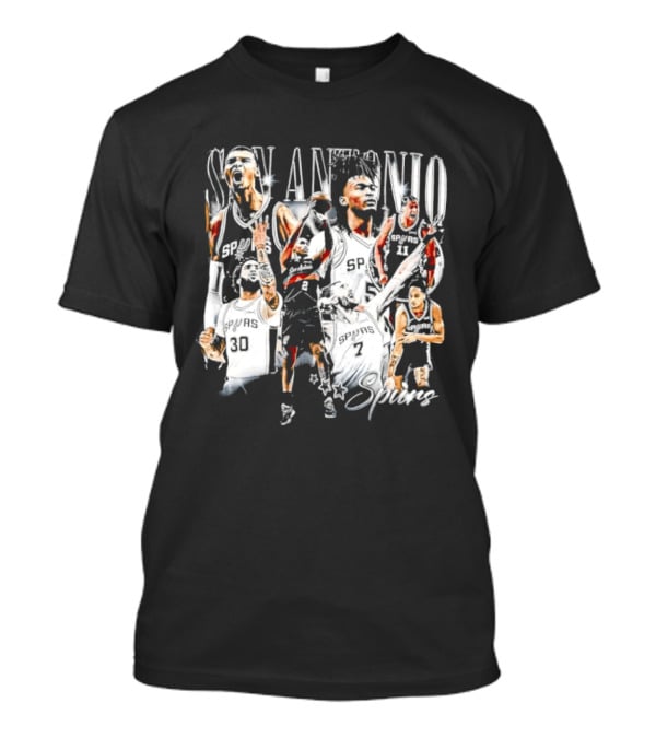San Antonio Spurs 90s Bootleg Basketball Legends T-Shirt