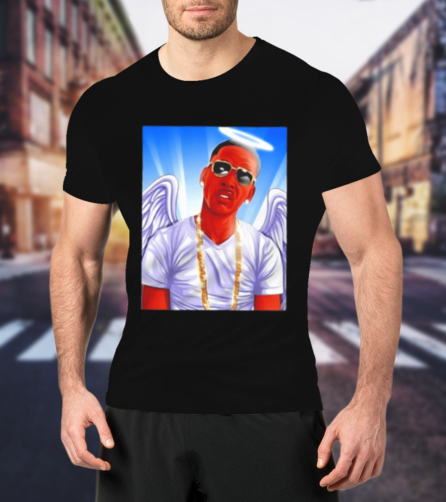 Young Dolph Angel Wings Halo Hip Hop Rap T-Shirt