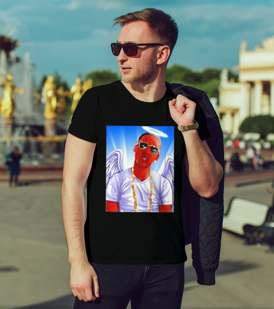 Young Dolph Angel Wings Halo Hip Hop Rap T-Shirt