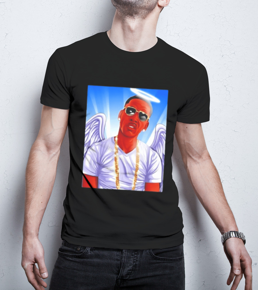 Young Dolph Angel Wings Halo Hip Hop Rap T-Shirt
