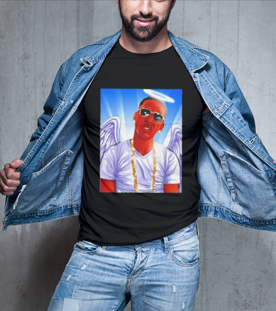 Young Dolph Angel Wings Halo Hip Hop Rap T-Shirt