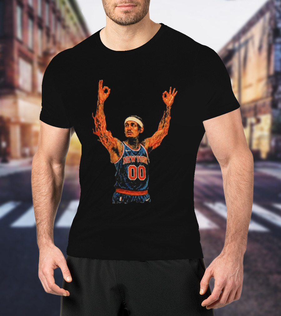New York Knicks Ben Stiller MSG Game 1 Basketball Jersey 00 T-Shirt