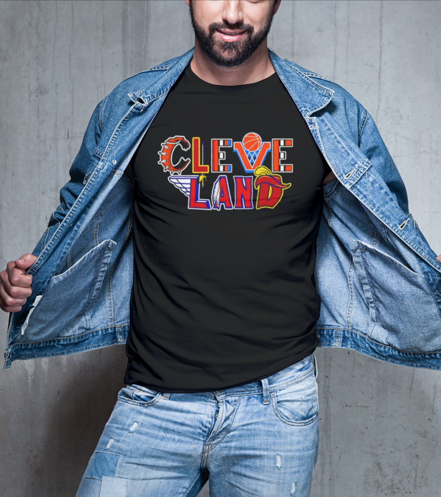 Cleveland Land Basketball Baseball Wings Cavalier Hat T-Shirt