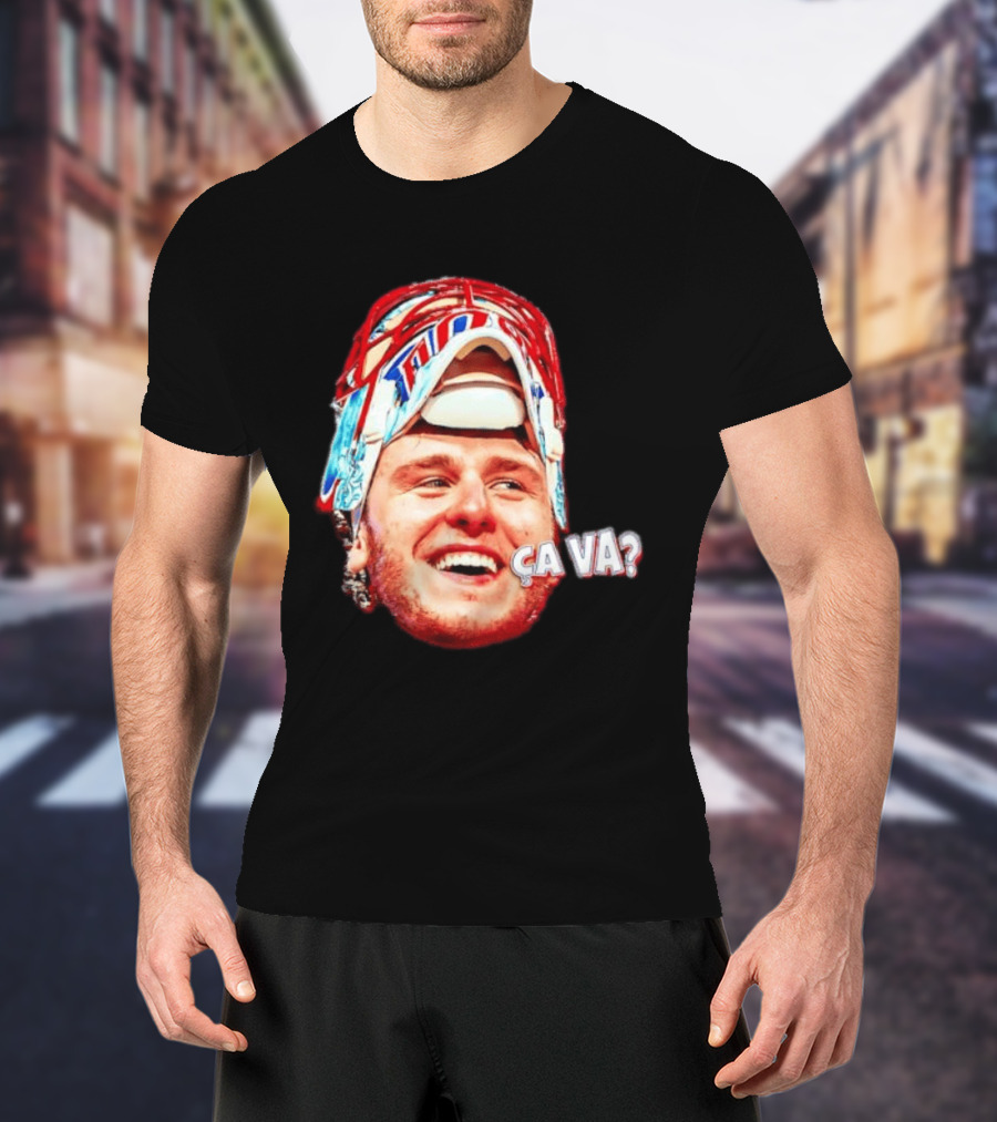 Dobeš Ça Va Big Face New Jersey Devils Hockey Fans Iconic Expression T-Shirt