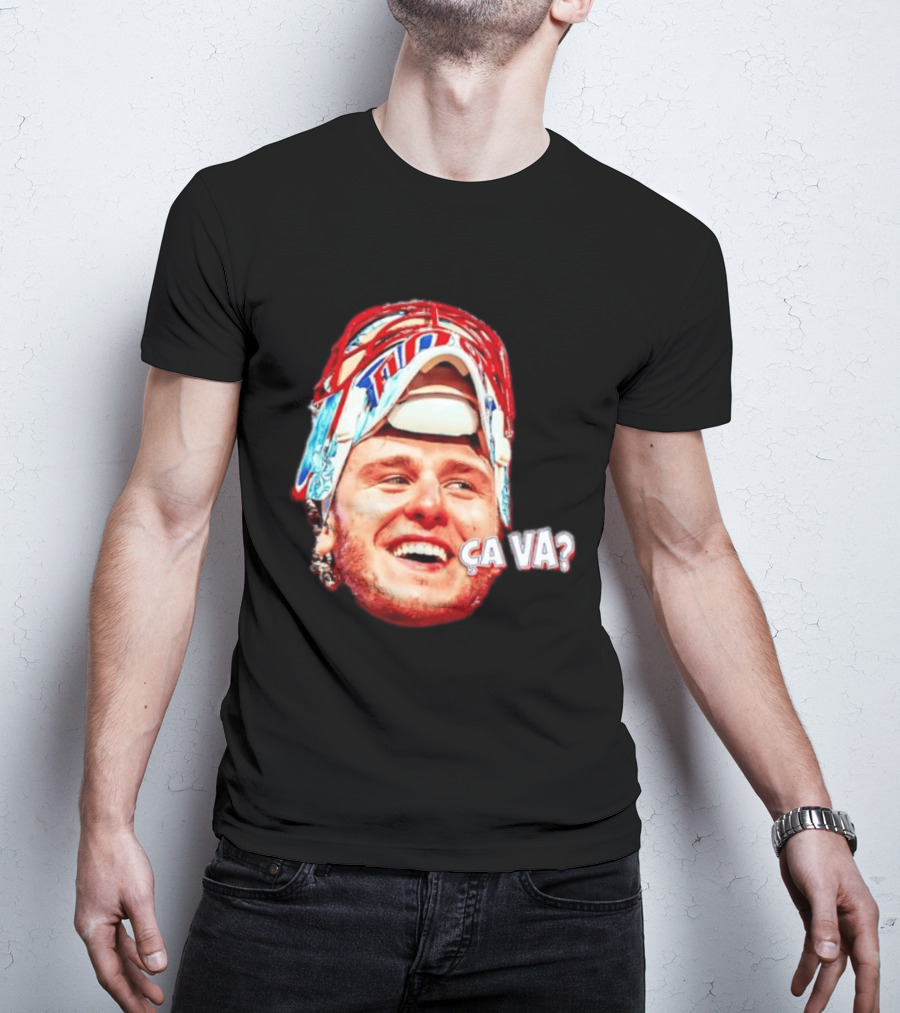 Dobeš Ça Va Big Face New Jersey Devils Hockey Fans Iconic Expression T-Shirt