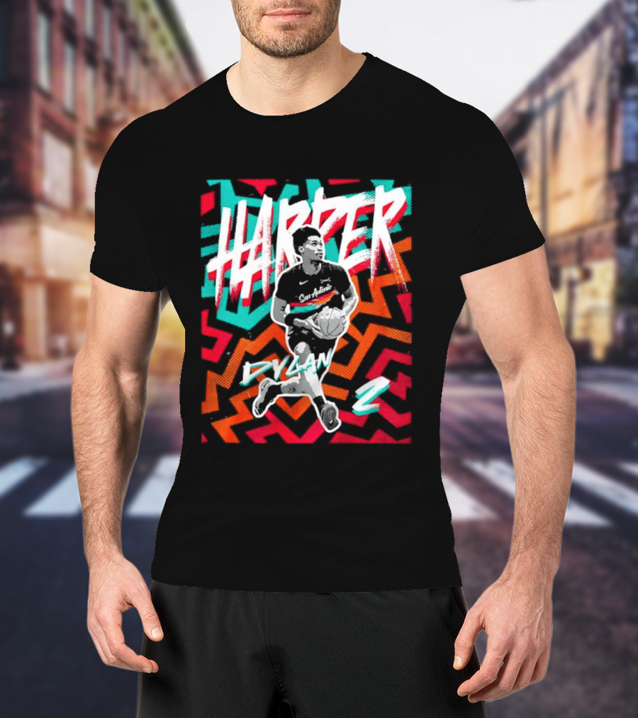 Dylan Harper San Antonio Spurs 2 NBA Fiesta T-Shirt