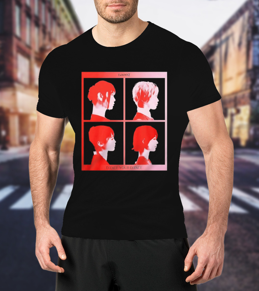 Exwhyz Dance Your Dance Four Profiles Red Frame T-Shirt