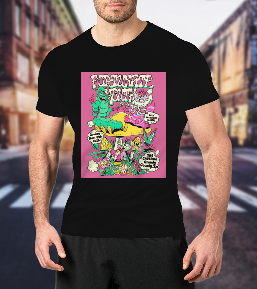 Fortunate Youth The Caverns Grundy County TN Nov 8th 2026 Kash'd Out And J Arv! T-Shirt