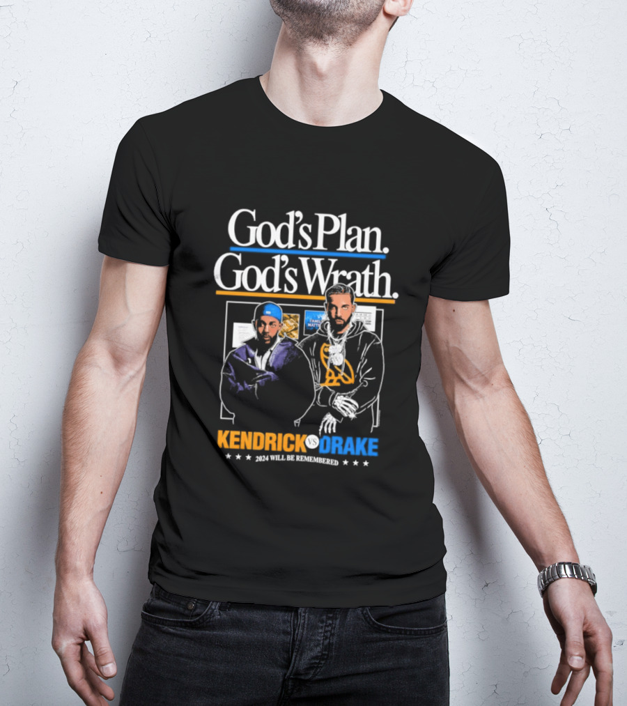 Kendrick Lamar Drake God's Plan God's Wrath Collaboration T-Shirt