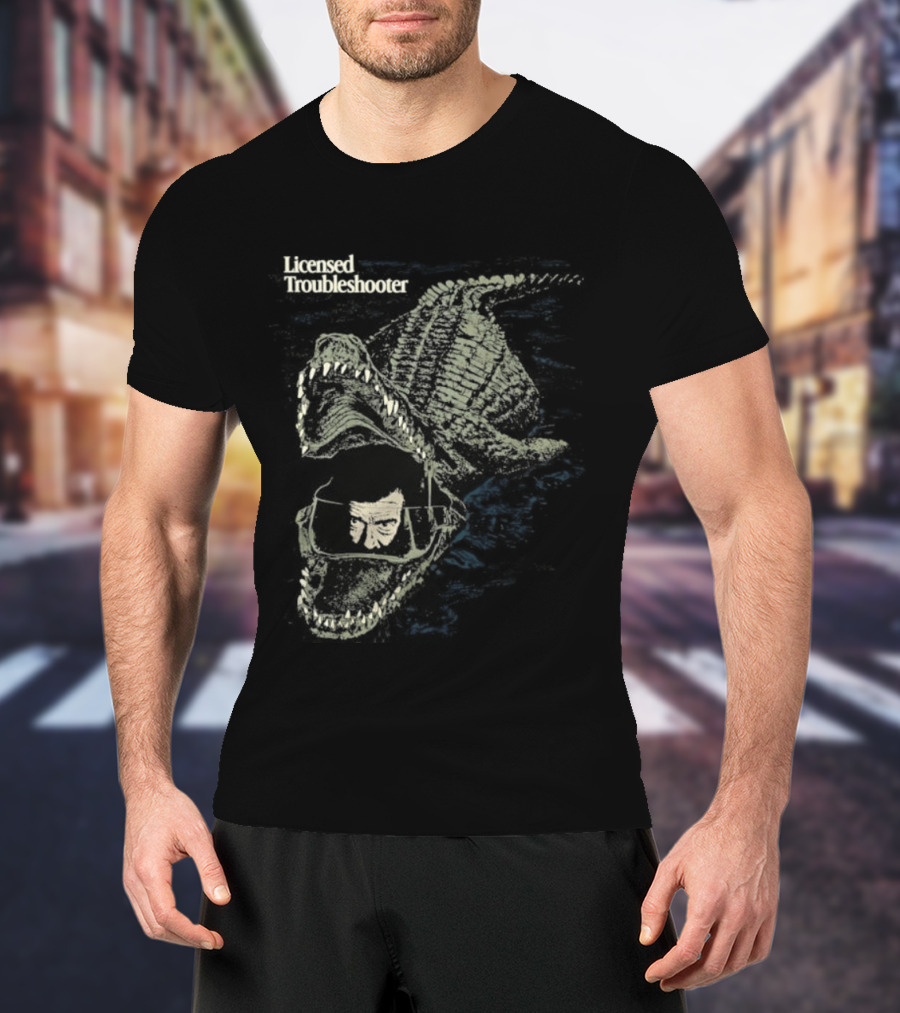 Licensed Troubleshooter Giant Crocodile Dark Adventure T-Shirt