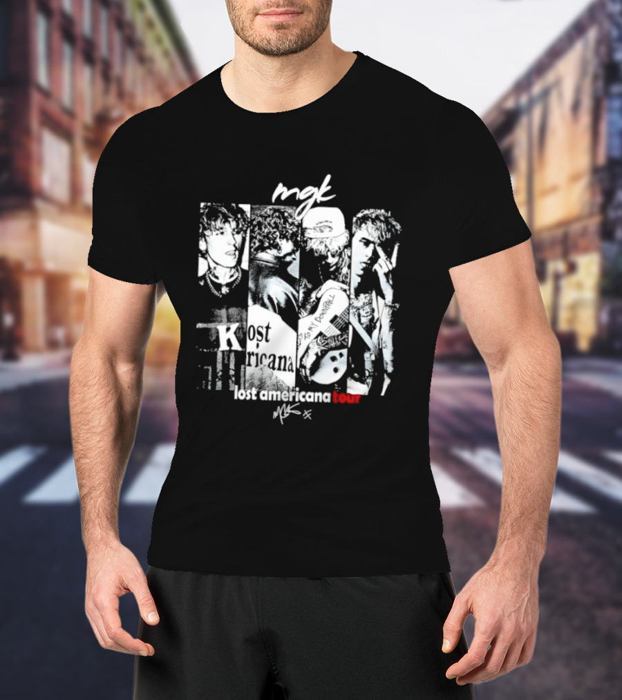 MGK Machine Gun Kelly Lost Americana Tour Guitar 2023 T-Shirt
