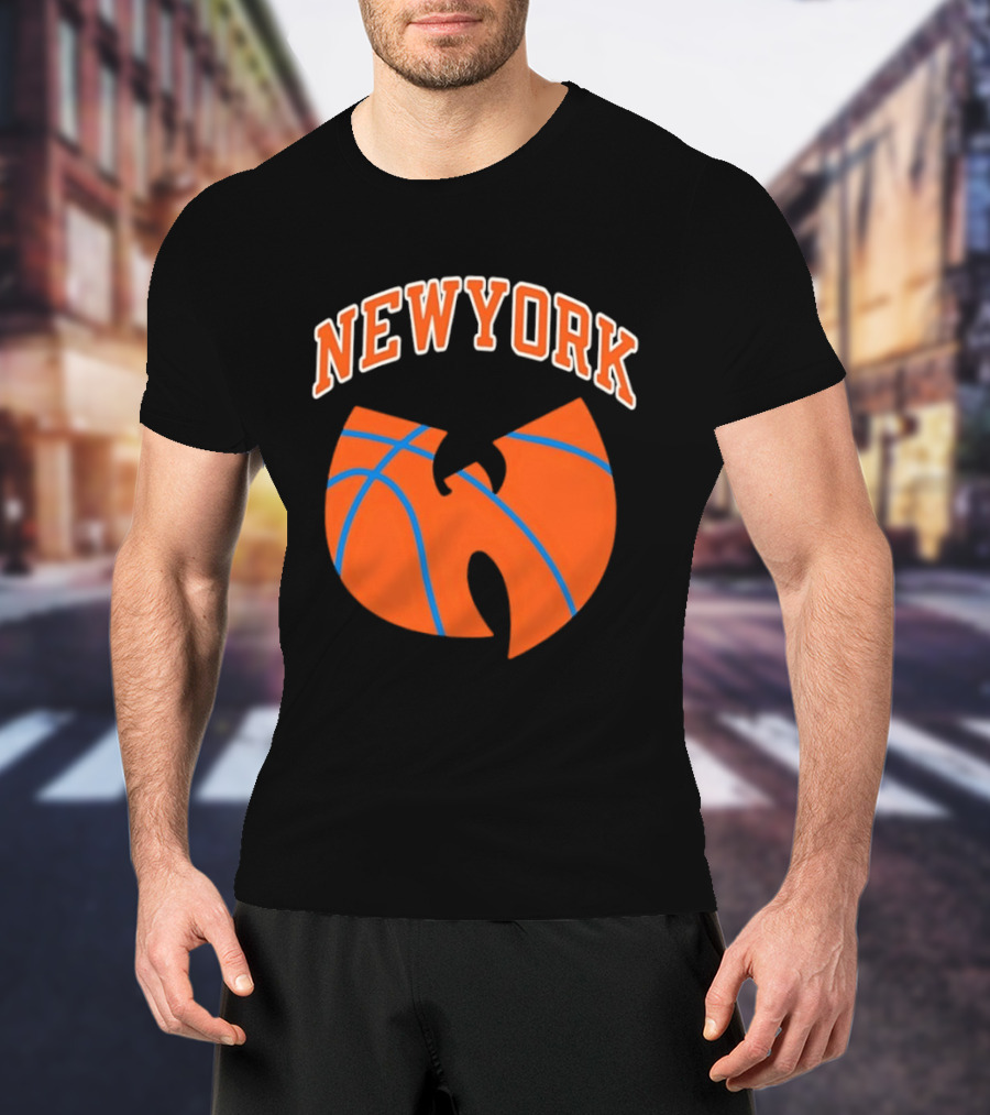 New York Basketball Wu Tang Clan Iconic Sports Fusion T-Shirt