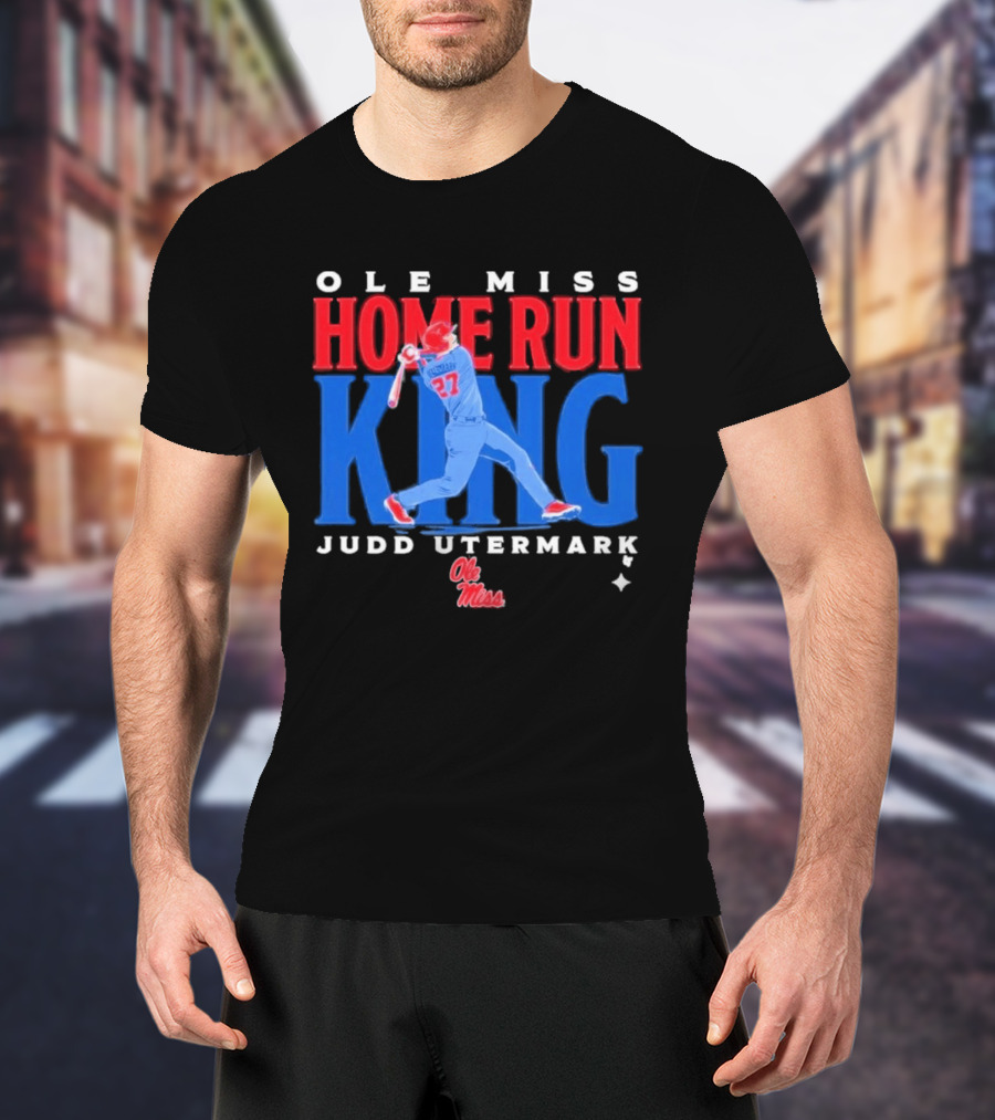 Ole Miss Home Run King Judd Utermark 27 T-Shirt