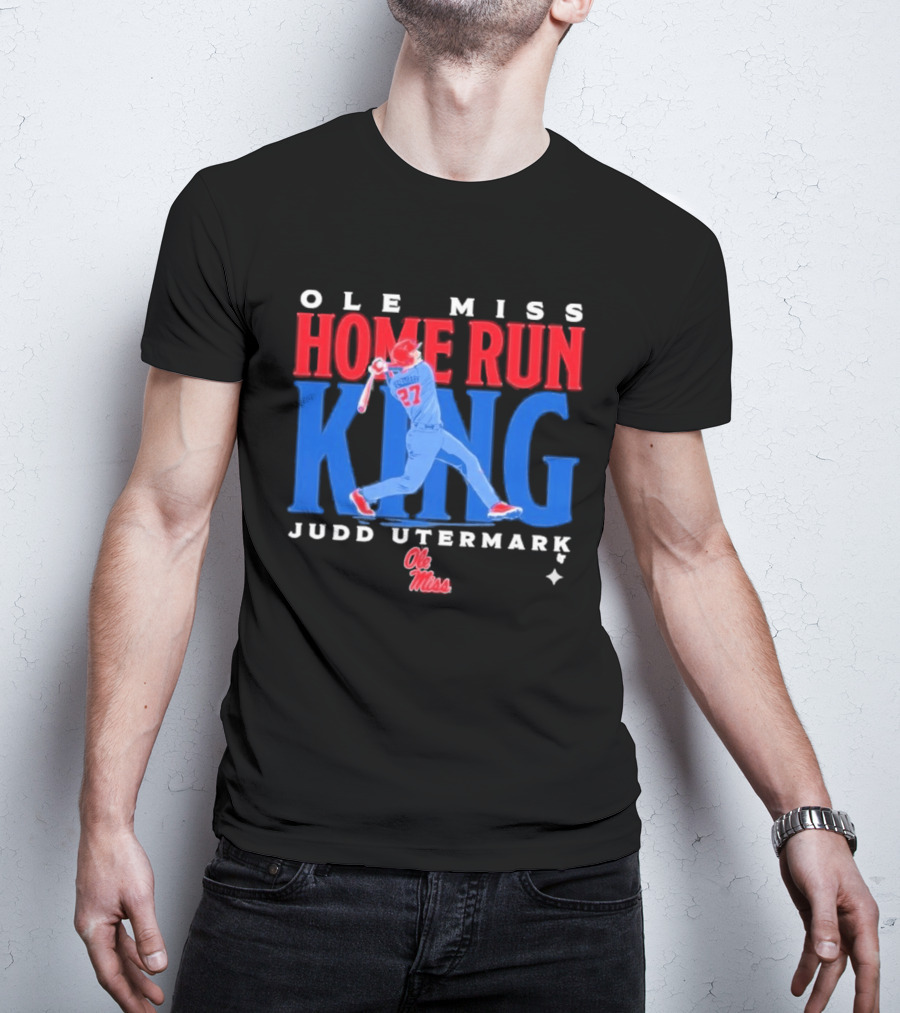 Ole Miss Home Run King Judd Utermark 27 T-Shirt