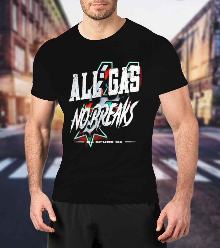 San Antonio Spurs All Gas No Breaks NBA 2023 T-Shirt