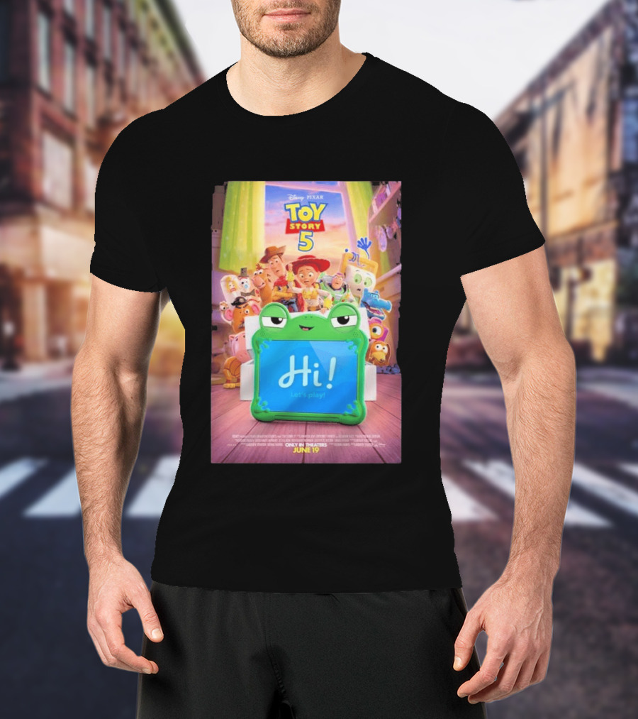 Disney Pixar Toy Story 5 Hi! Let's Play In Theaters June 19 Playtime Has A New Look T-Shirt