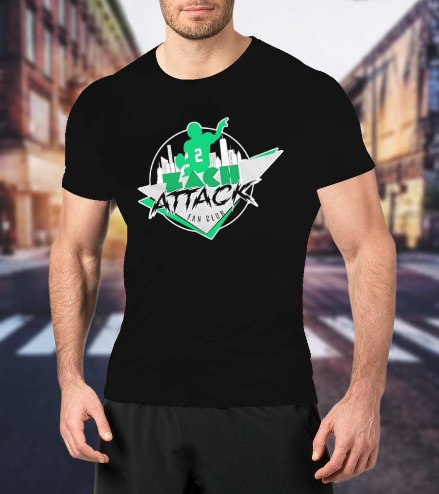 Zach Attack Club Football Player 2 Skyline T-Shirt