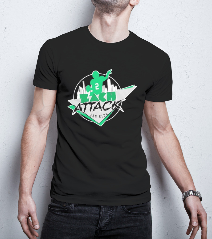 Zach Attack Club Football Player 2 Skyline T-Shirt