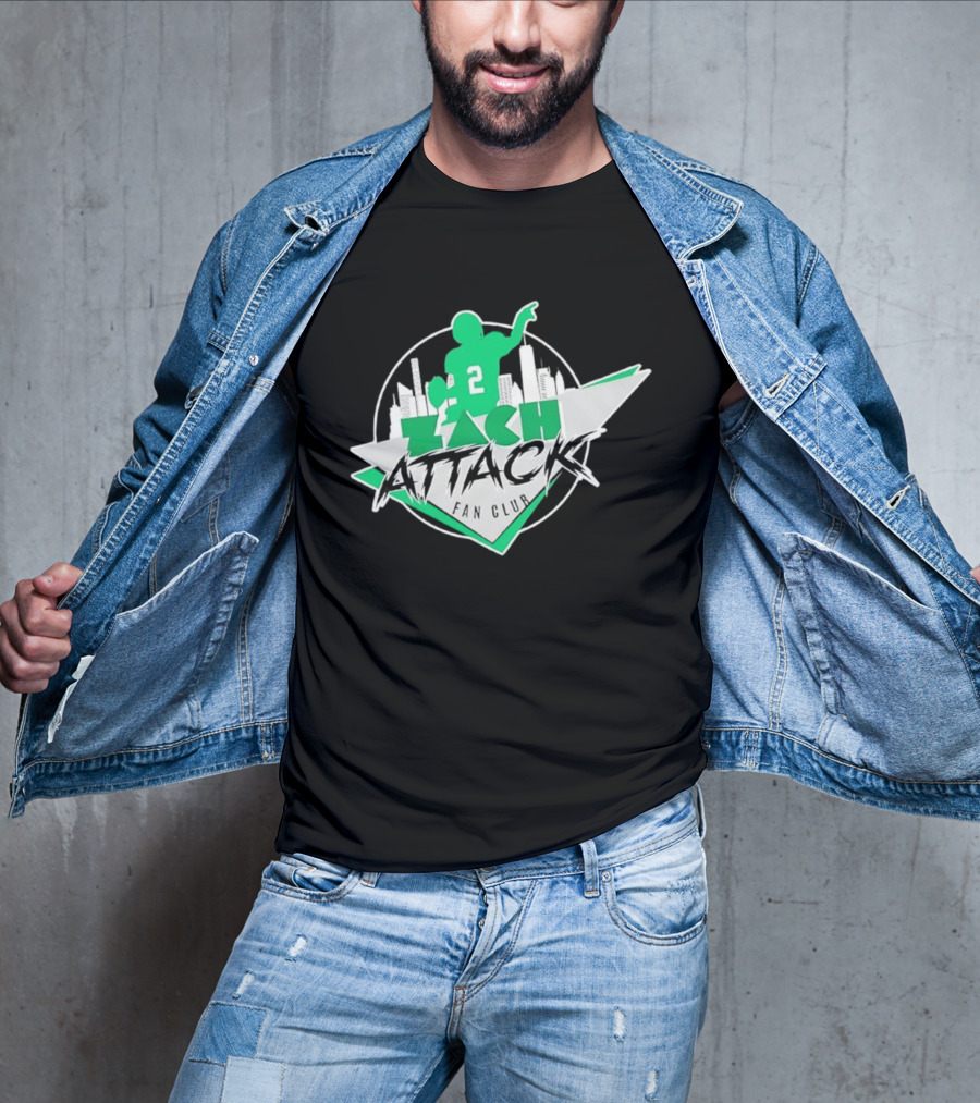 Zach Attack Club Football Player 2 Skyline T-Shirt