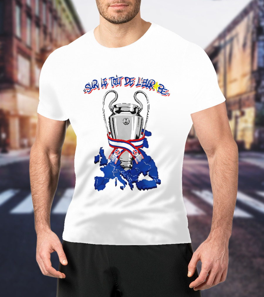 Paris Saint Germain Sur Le Toit De L'Europe 2026 Trophy T-Shirt