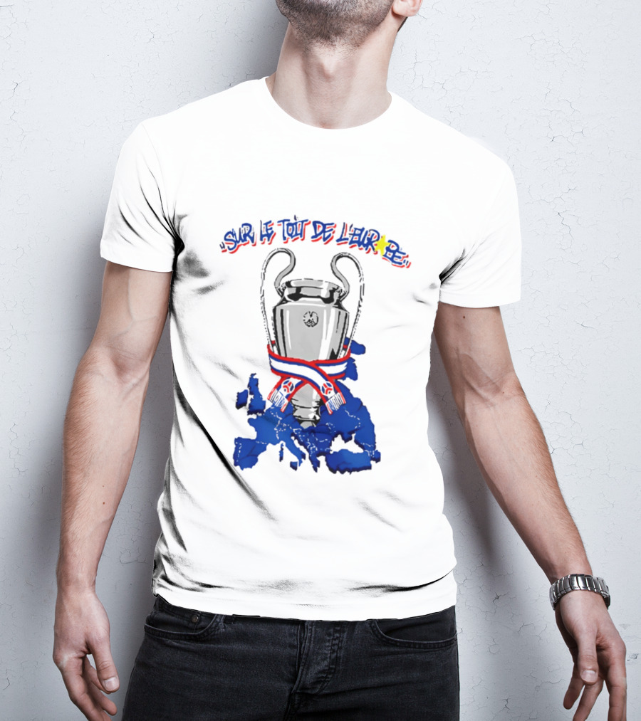 Paris Saint Germain Sur Le Toit De L'Europe 2026 Trophy T-Shirt