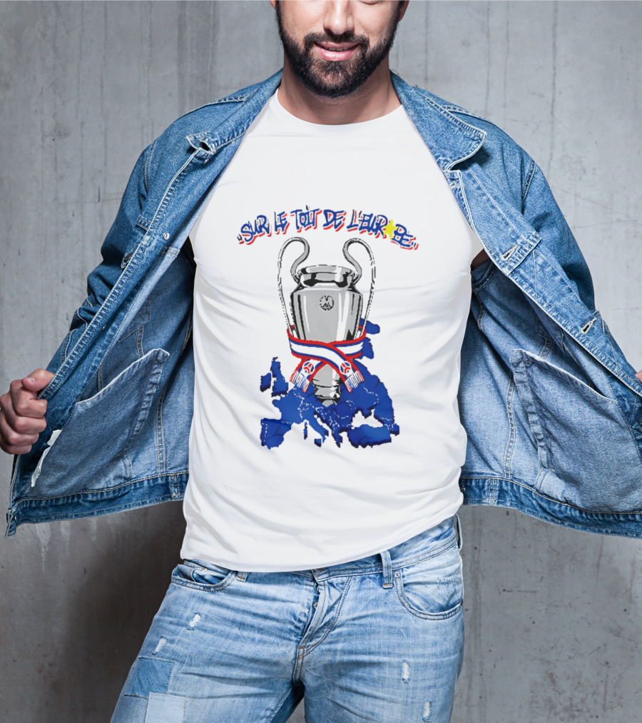 Paris Saint Germain Sur Le Toit De L'Europe 2026 Trophy T-Shirt