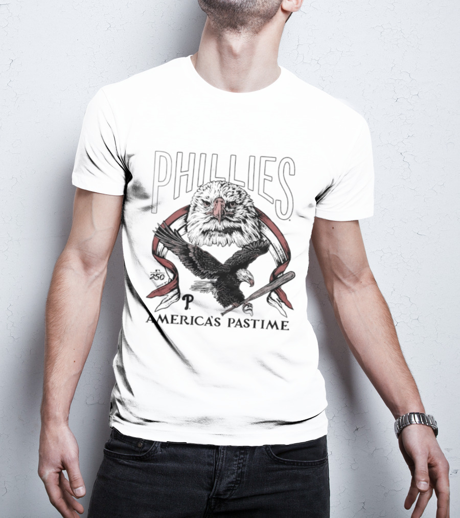 Phillies America's Pastime 250th Celebration Bald Eagle T-Shirt