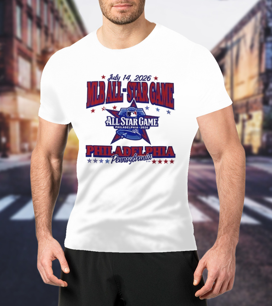 July 14 2026 MLB All Star Game Philadelphia Pennsylvania Liberty Bell Stars T-Shirt
