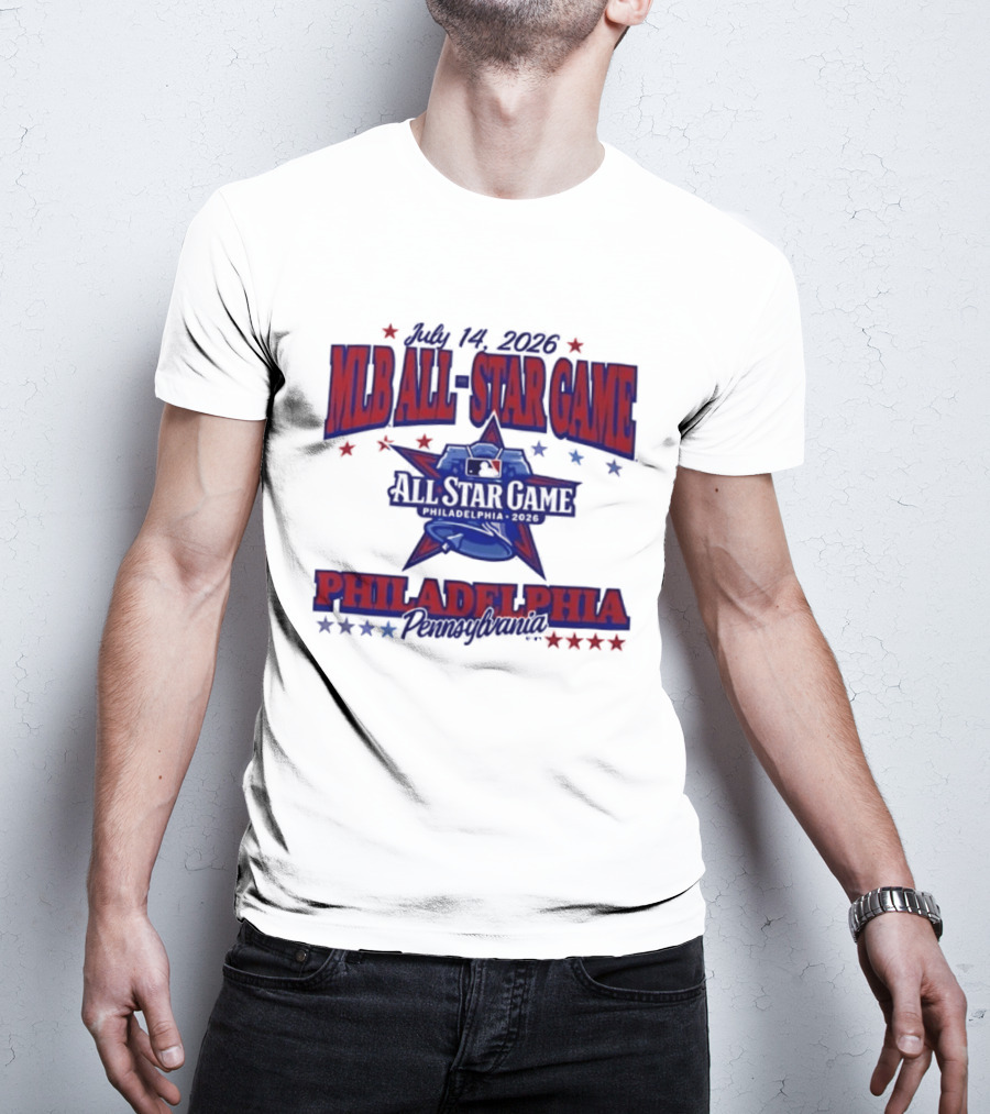 July 14 2026 MLB All Star Game Philadelphia Pennsylvania Liberty Bell Stars T-Shirt