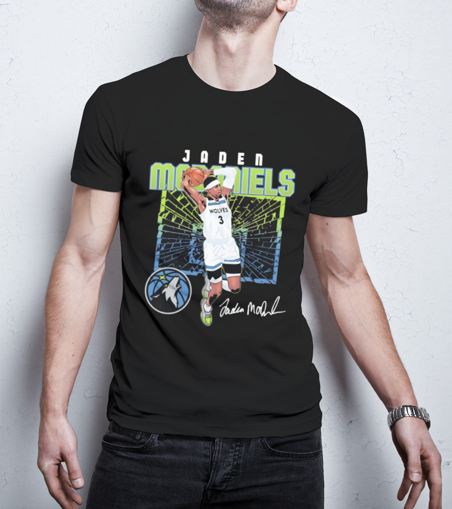 Jaden McDaniels Wolves Basketball Number 3 Minnesota Timberwolves T-Shirt