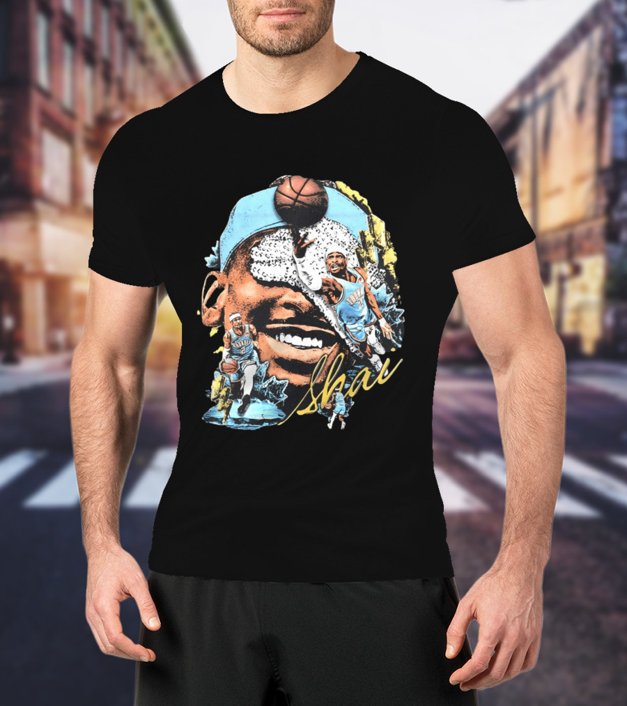 Shai Gilgeous Alexander Big Head OKC Thunder Basketball MVP 2026 T-Shirt
