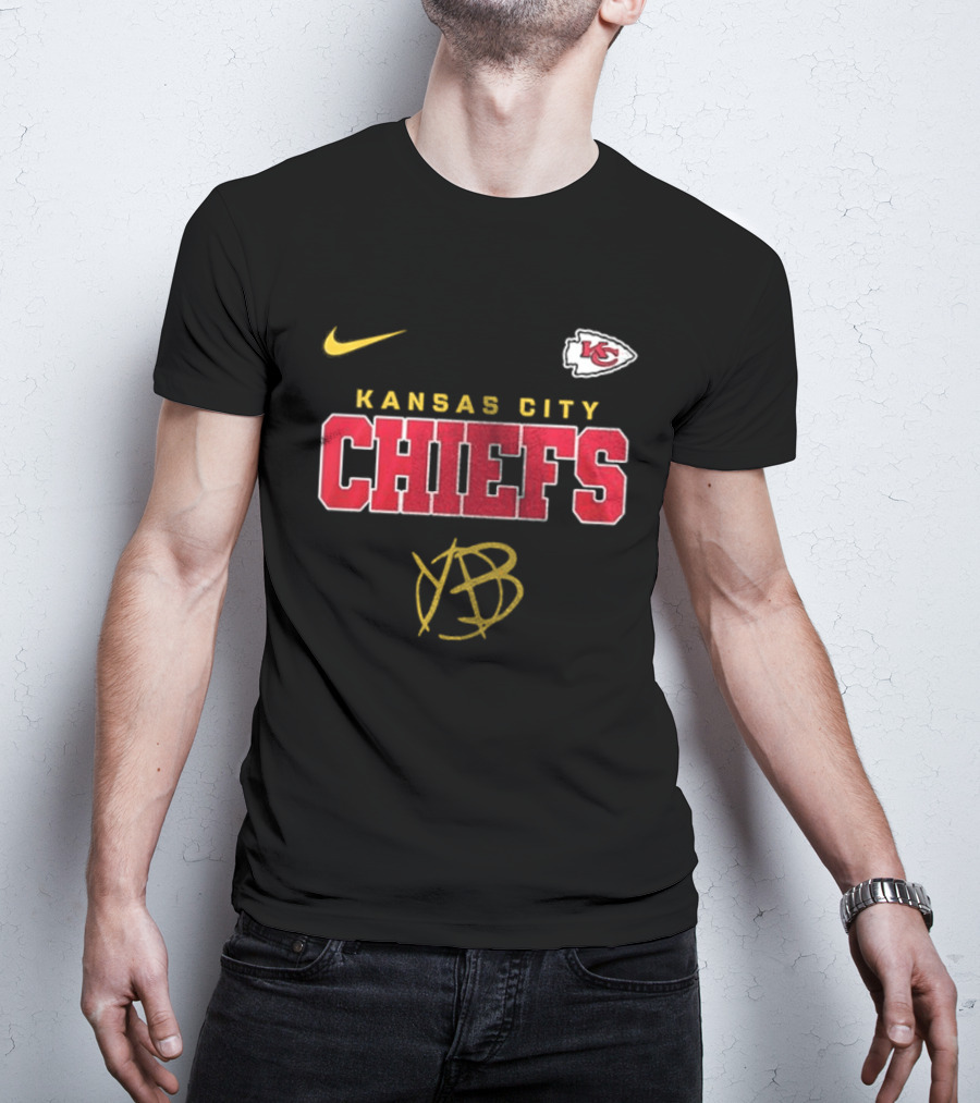 Kansas City Chiefs Yungblud Nike KC Football Collab T-Shirt